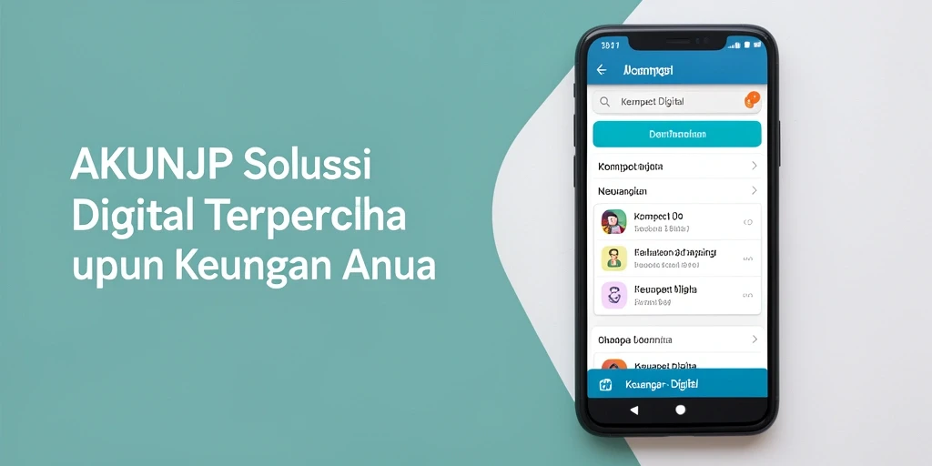 Tampilan antarmuka AKUNJP yang user-friendly dan modern.