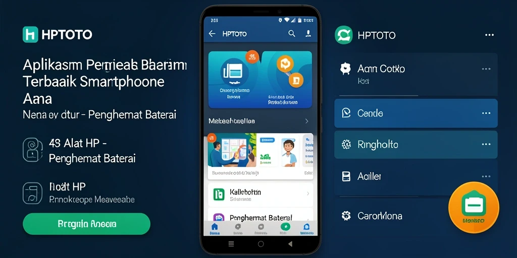 Tampilan antarmuka HPTOTO untuk pengelolaan baterai yang efisien.