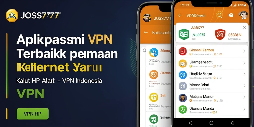 Tampilan antarmuka aplikasi JOSS777 yang intuitif dan mudah digunakan.