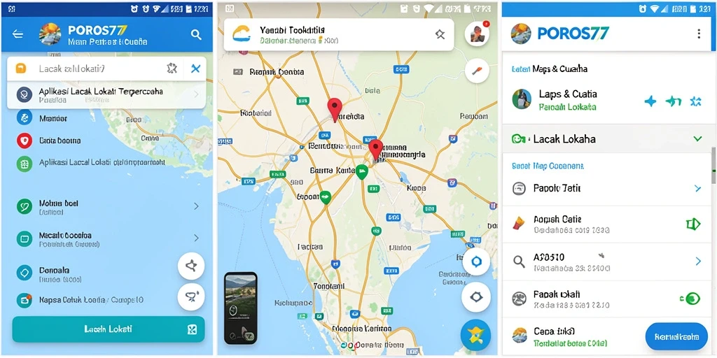 Tampilan antarmuka utama aplikasi POROS77 yang user-friendly.
