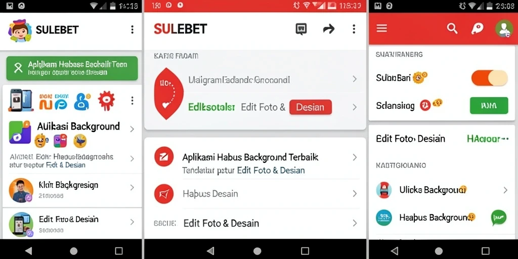 Tampilan antarmuka SULEBET saat menghapus latar belakang foto.