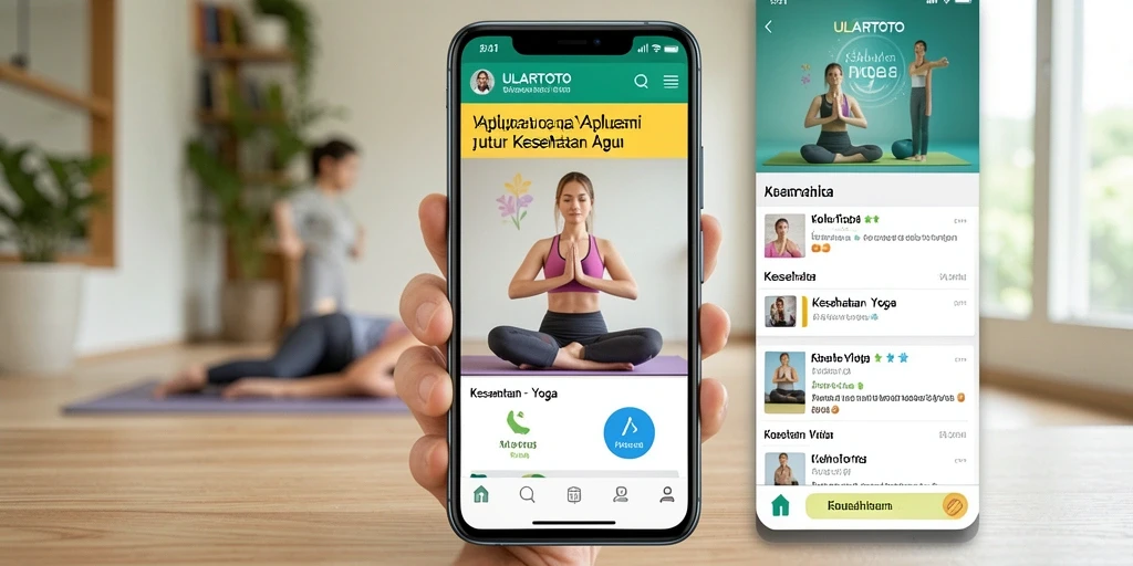 Antarmuka ULARTOTO menampilkan berbagai latihan yoga yang menawan.