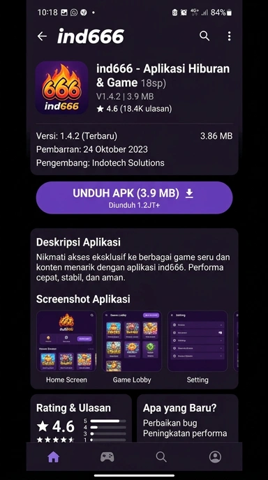 Unduh dan Instal APK ind666 untuk Pengguna Android